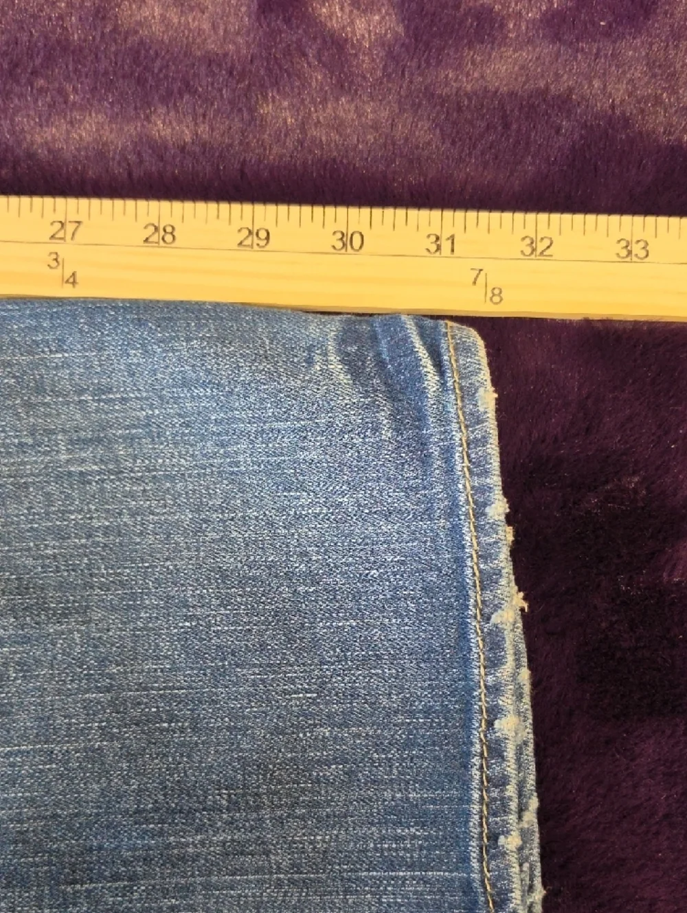 BKE Men’s Straight Distressed Medium Blue Jeans sz 34 R